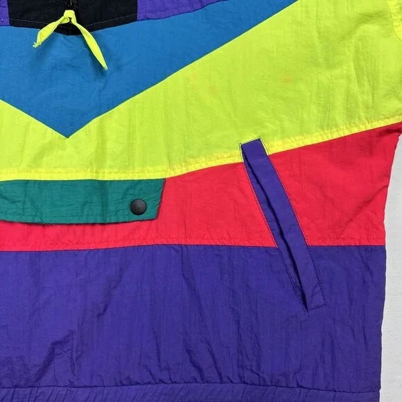 Vtg Dual Control Pullover Windbreaker Women's Medium READ LISTING 80s 90s Style - Picture 15 of 15